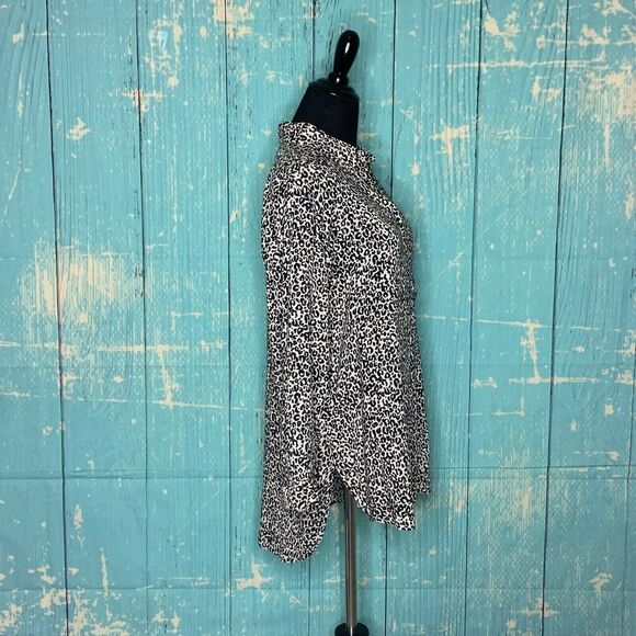 Grand & Greene Leopard Print Blouse ¾ Long Sleeve Medium - Picture 12 of 12